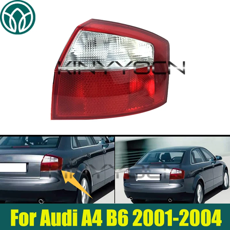 

Корпус заднего фонаря автомобиля для Audi A4 B6 2001-2004, задний фонарь, задние фонари, стоп-сигналы, указатели поворота