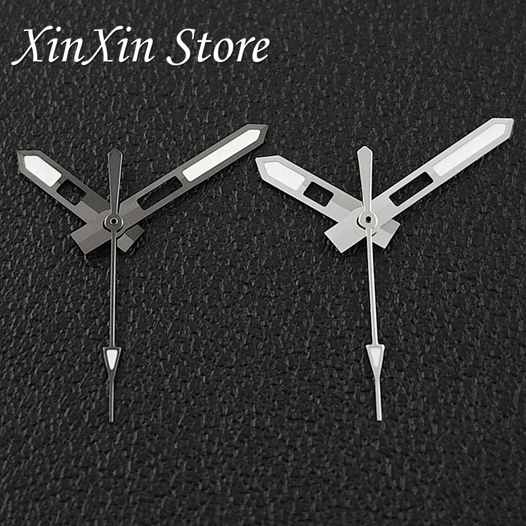 الجوف خارج NH35 الساعات مؤشرات الفضة ارتفع الذهب بندقية ساعة ذهبية الأيدي ل NH34 NH35 NH36 4R 7S 7002 حركة C3 الأخضر مضيئة