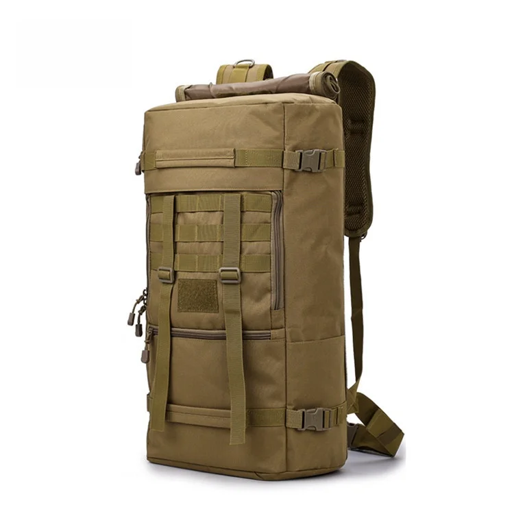 大容量-50l-戦術的な多用途バックパックアウトドアメンズクロスボディバッグダブルショルダーバッグ旅行ハイキングキャンプバッグ