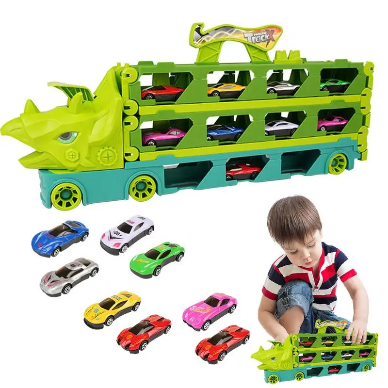 

Car Transporter Truck Toy Car Carrier Truck Toys Kids Carrier Truck Transport Vehicles Toys For Children's Birthday Gift Age 3