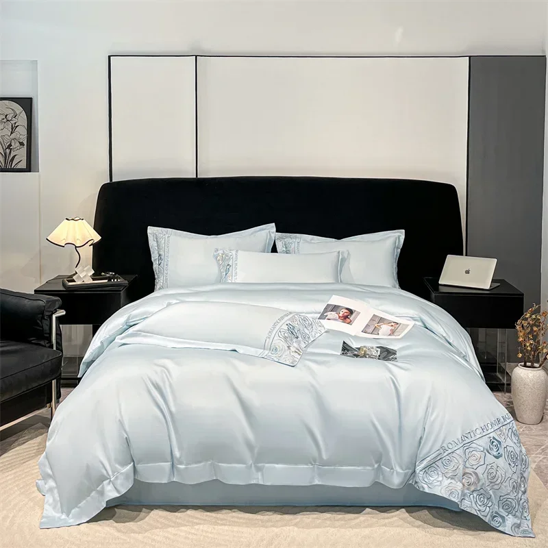 

Svetanya Lyocell Cotton Bed Linens Bedding Set Sheet Pillowcase Blanket Cover Ru Queen King Size