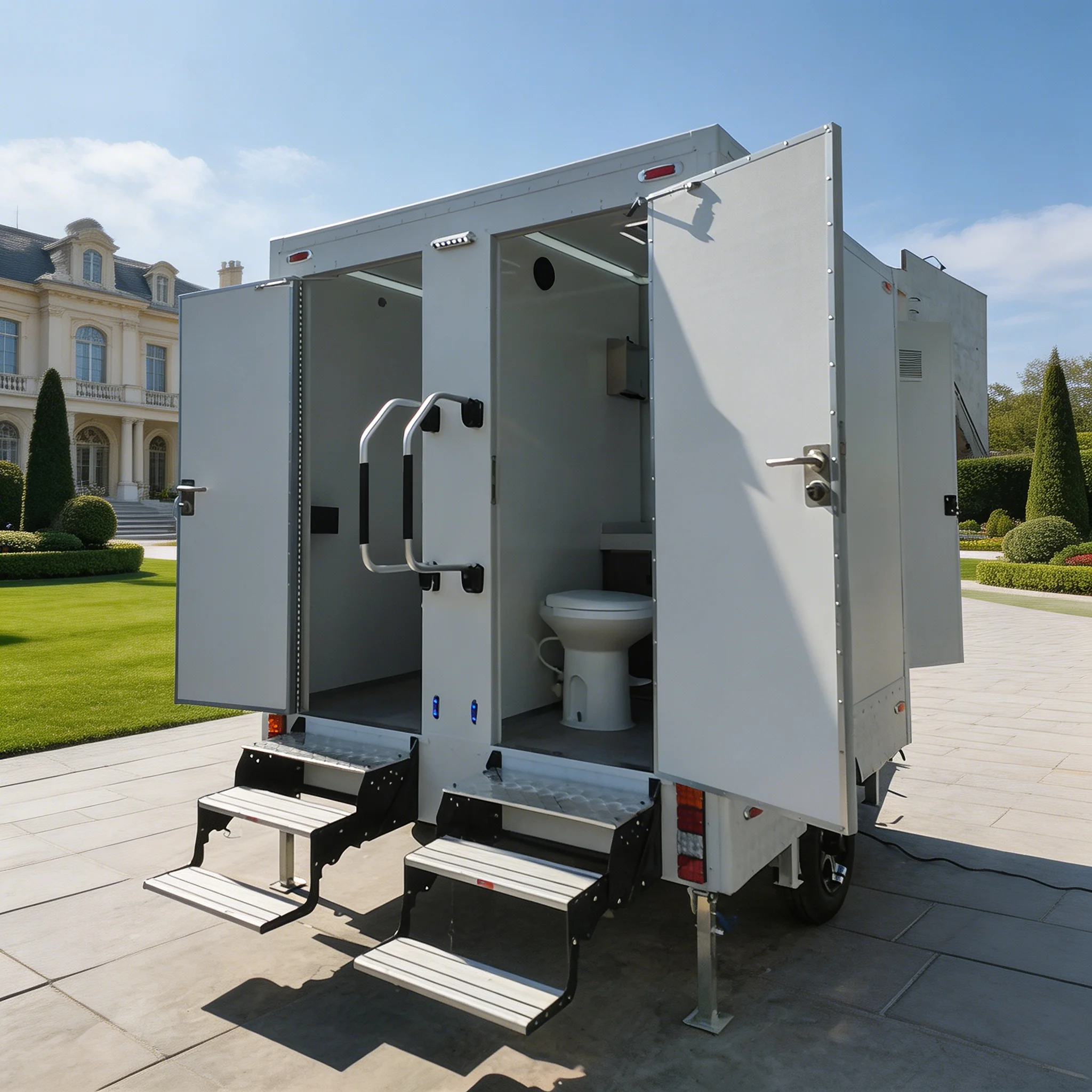 Innovative Luxury Portable Bathroom Trailer – Factory Customizable and Easy-to-Move Outdoor Restroom
