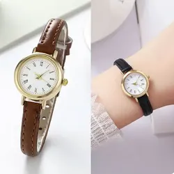 Simple Women's Watches Small Round Girl's Belt Watches Quartz Wristwatches Women's Watch Gift Reloj Para Mujer Women Watch