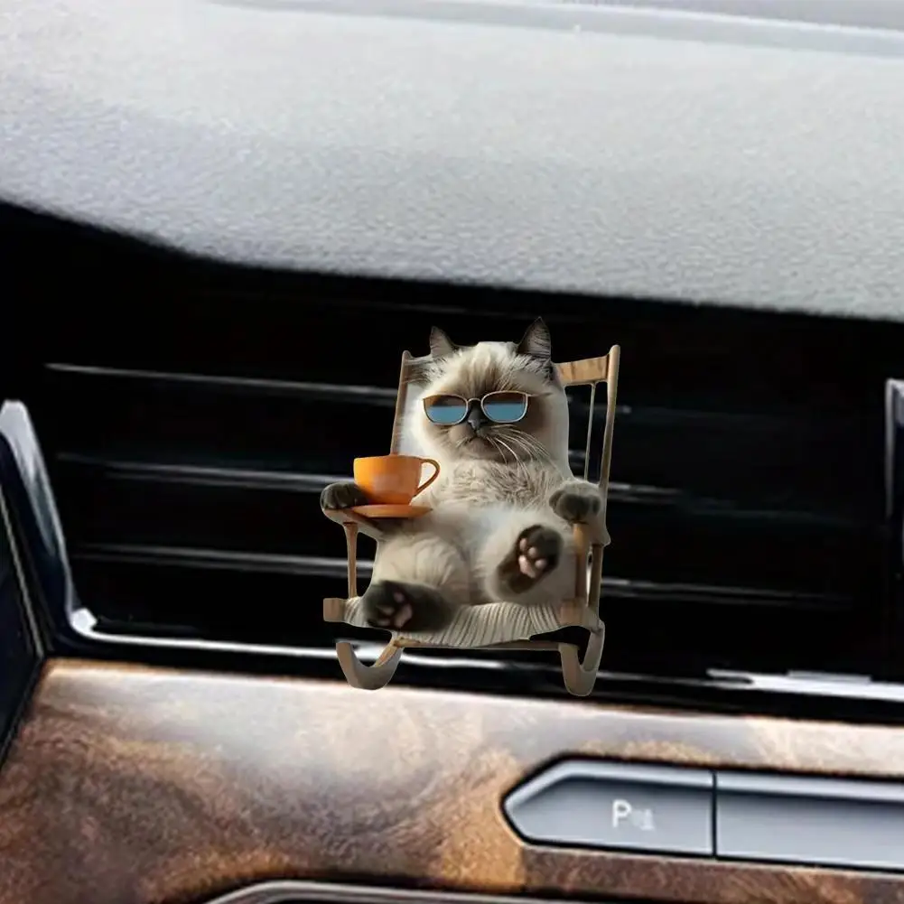 Car Cute Cat And Dog Aromatherapy Air Freshener Vent Clip Laundry Fresh Scent Automotive Air Fresheners Car Interior Accessories view 3