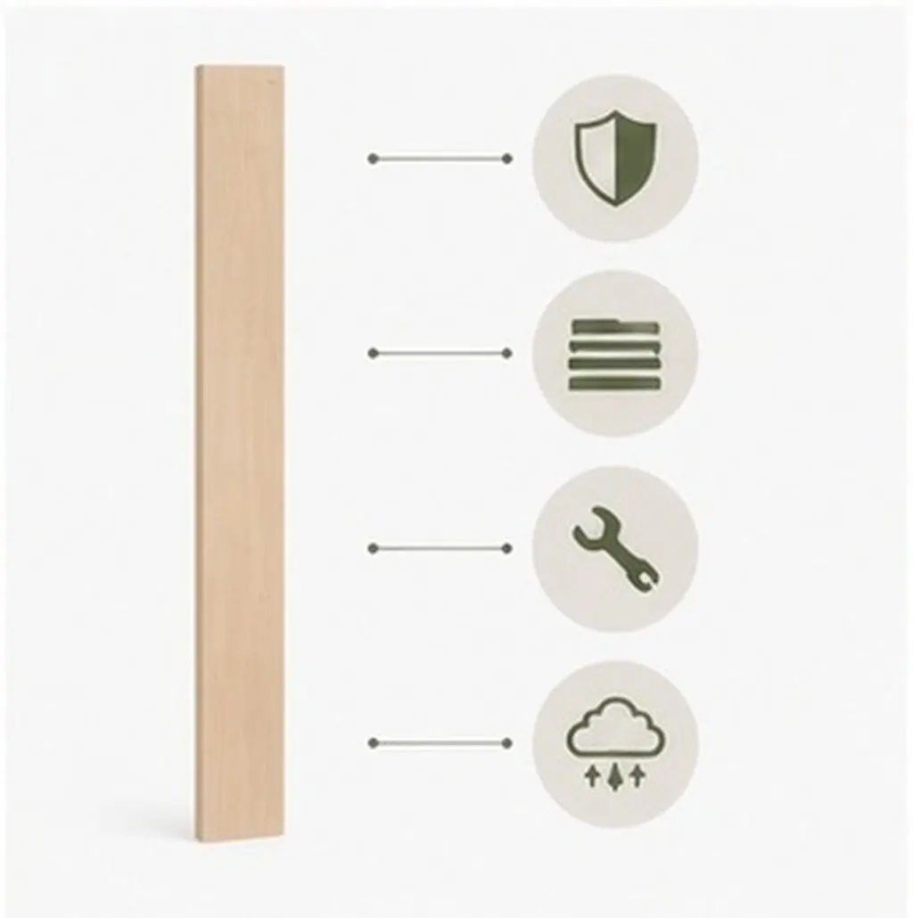 Replacement Bed Slats Wooden King Queen Size Mattress Support Reinforce Frame Heavy Duty Under Mattress Strip Beige
