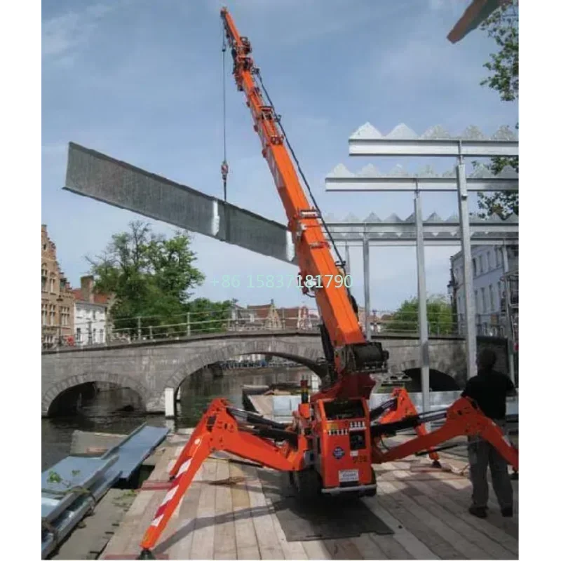 تطبيق واسع على نطاق واسع كرين العنكبوت منصة رفع صغيرة محمولة ورشة رافعة العنكبوت الزاحفة باستخدام الشركة المصنعة لرافعة العنكبوت