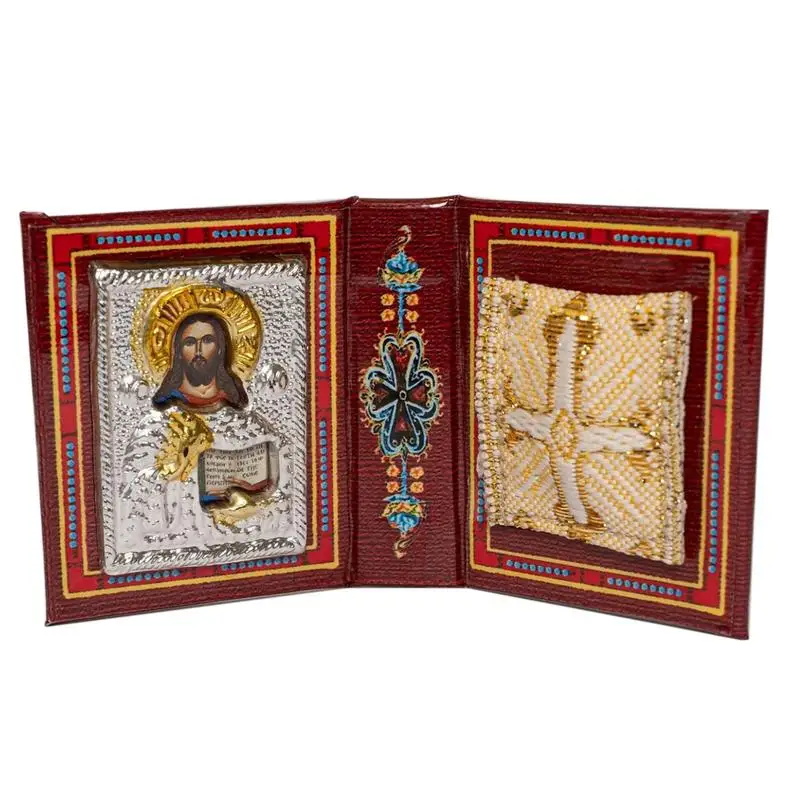 Gospel Amulet Decor Christian Prayer Amulets Small Gospel With The Jesus Christ Contains An Amulet Within The Gospel On The