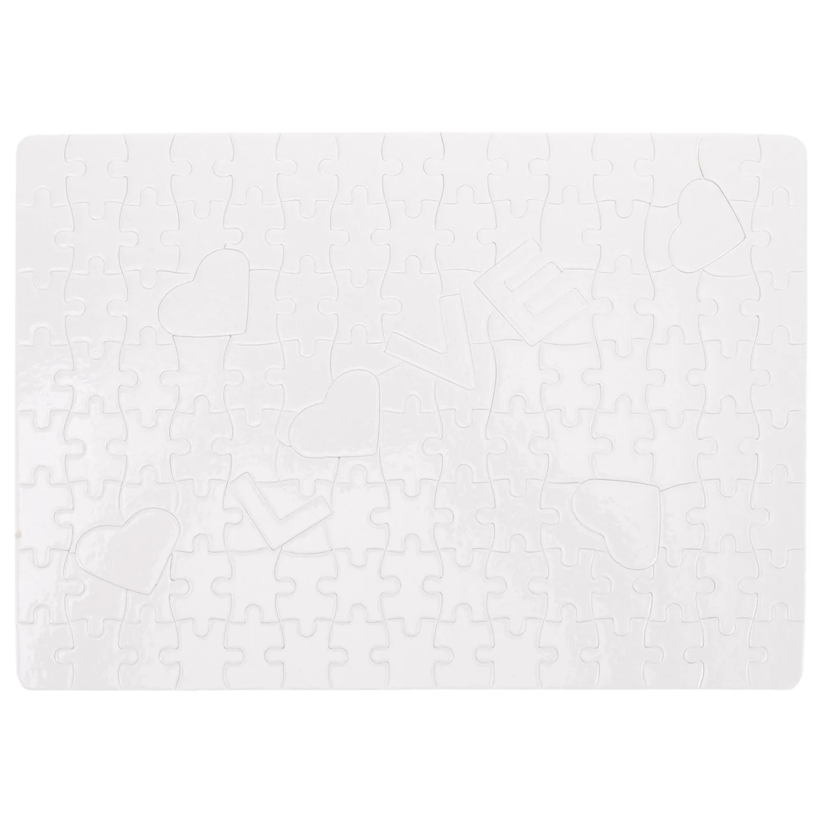 

1Set Blank Sublimation Puzzle DIY Thermal Transfer Heat Press Printable Jigsaw Puzzle for Wedding Birthday Gift Family Lover