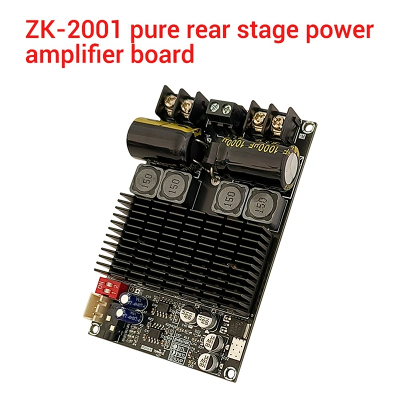 

ZK-2001 Digital Amplifier Board 2.1 Channel 2X100W+200W Subwoofer TPA3221 Bluetooth Amplifier Module With Shielded Wire