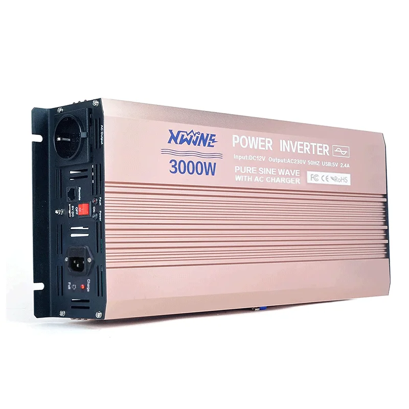 

Outdoor Camping Use 12v 24v 48v to 110v 120v 220v 240v Pure Sine Wave Inverter 3000w Peak Power 6000w