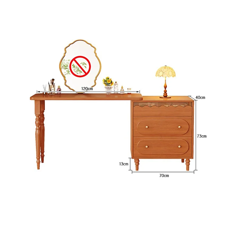 Vintage Mid Century Schminktisch Ästhetischer trendiger klassischer französischer Schminktisch Retro Luxus Tocador De Maquillaje Möbel
