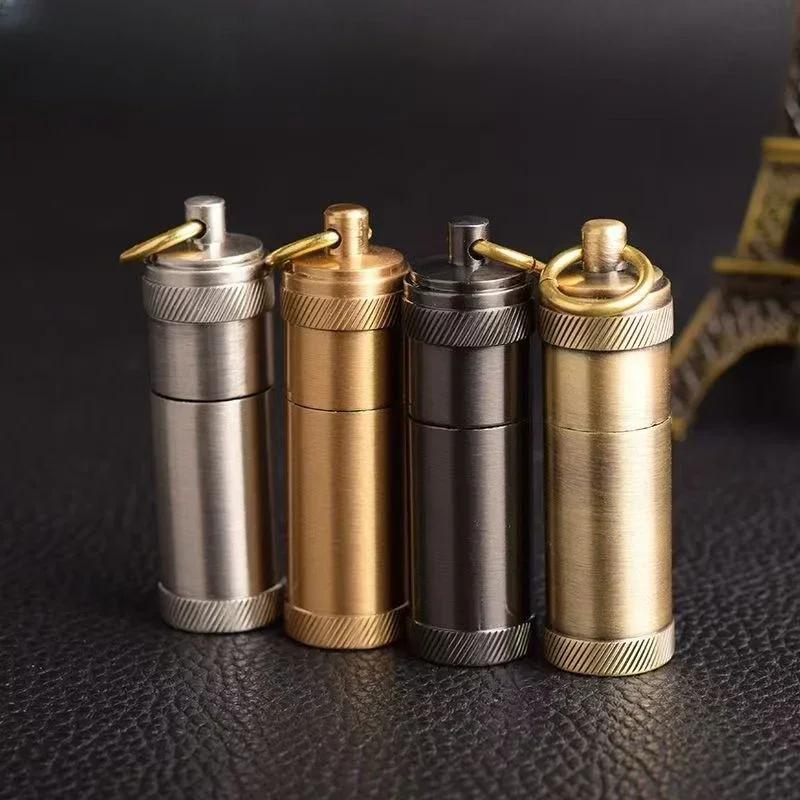 Retro Vintage Mini Kerosene Lighter Portable Personality Gasoline Lighter Gadgets Pendant 55*17MM