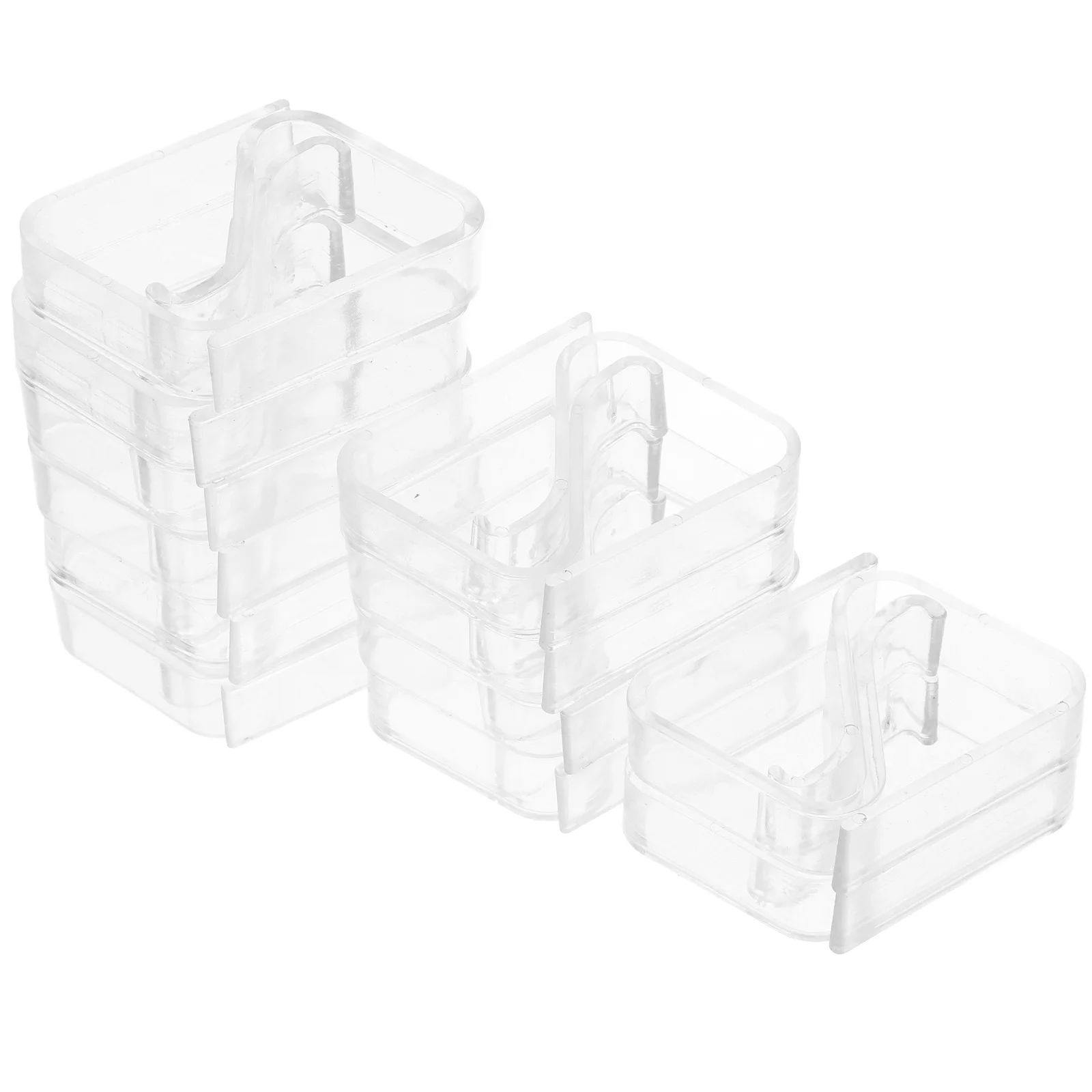 24 Pcs Transparent Tablecloth Clip Plastic Cover Clips Skirt for Outdoor Tables Clamps Clear