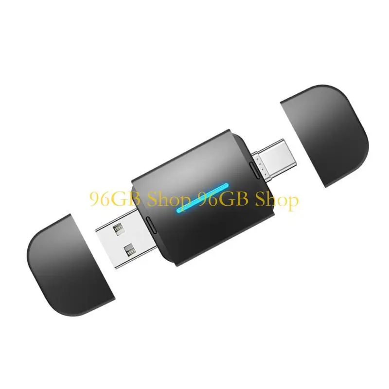 

96 ГБ проводной/беспроводной преобразователь, портативный USB-адаптер Type-C, адаптер Plug & Play, автоматическое подключение