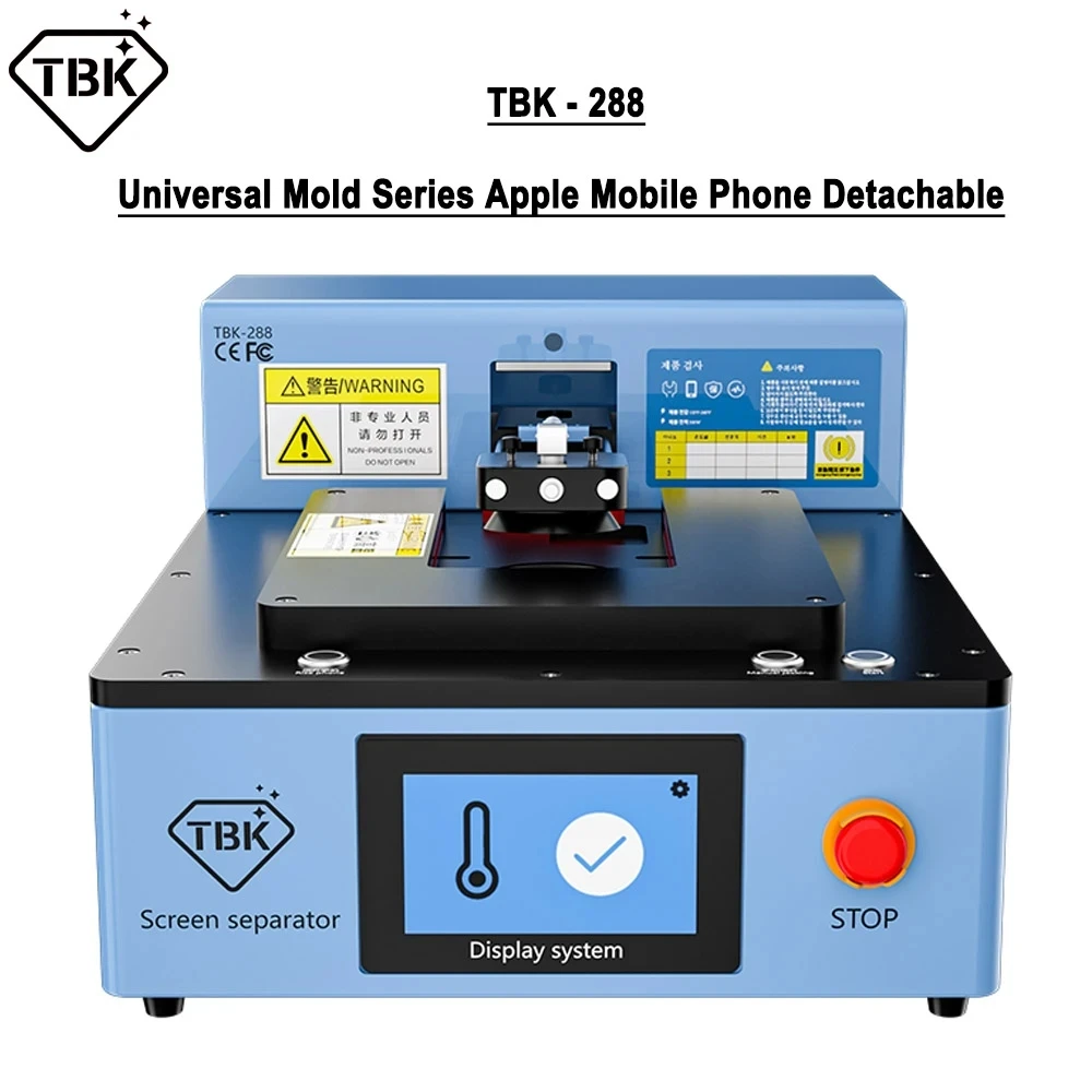 

TBK 288 Automatic Phone Screen Removal Separator Constant Heat Built-in Pump Vacuum iPhone 6-16PM Screen LCD Disassembly Repair