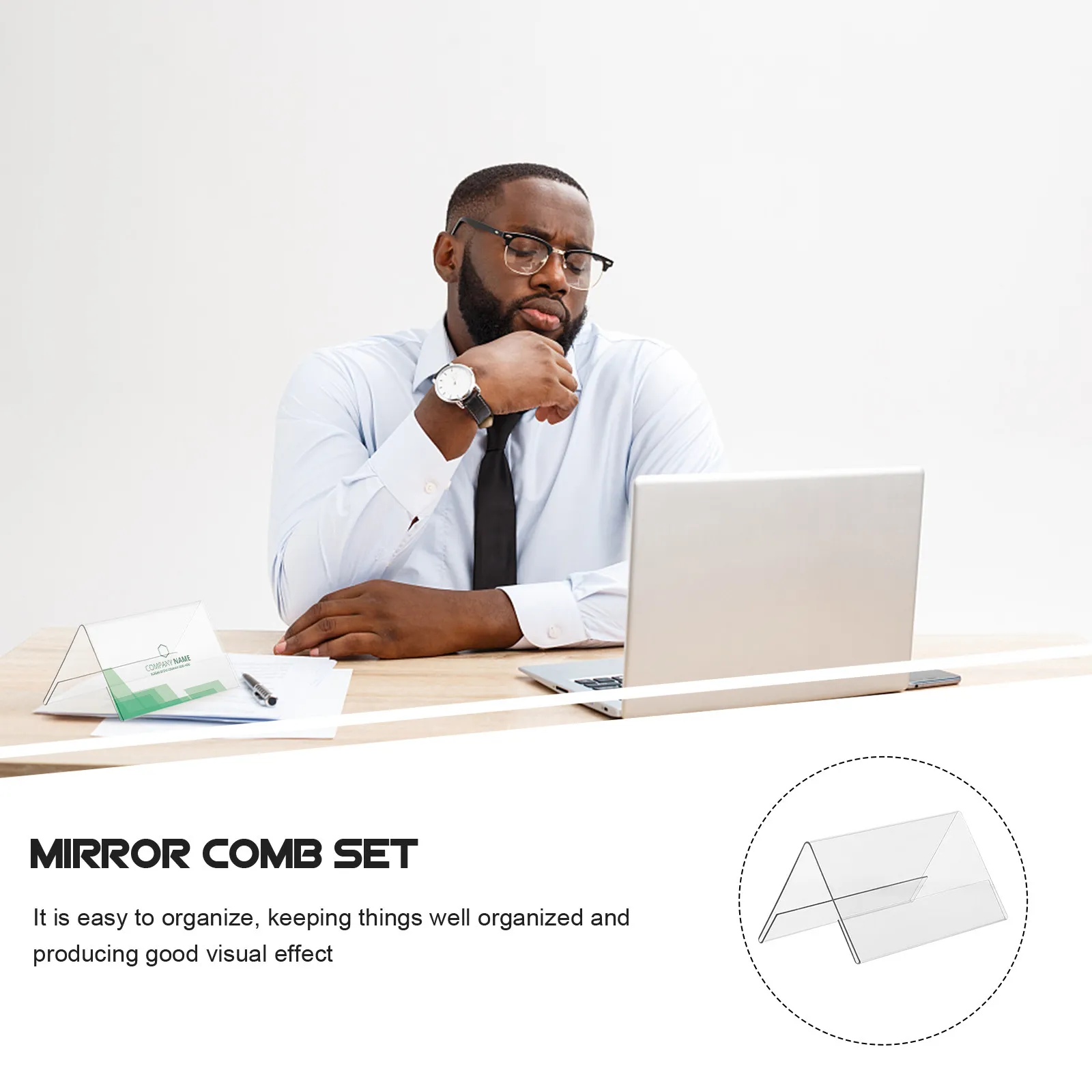 

5Pcs Acrylic Guest Name Rack Clear Double Sided Display Stand for Restaurant Store Signage Tent Style Holder Acrylic Name Plate