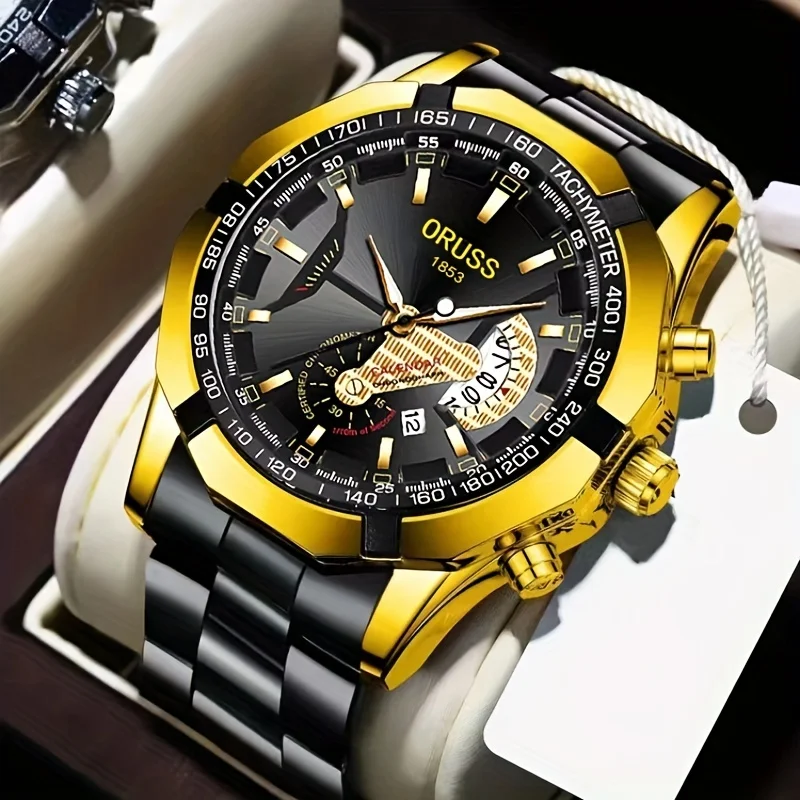 Genuine overbearing business sports watch men's high-grade Korean version simple calendar men's watch