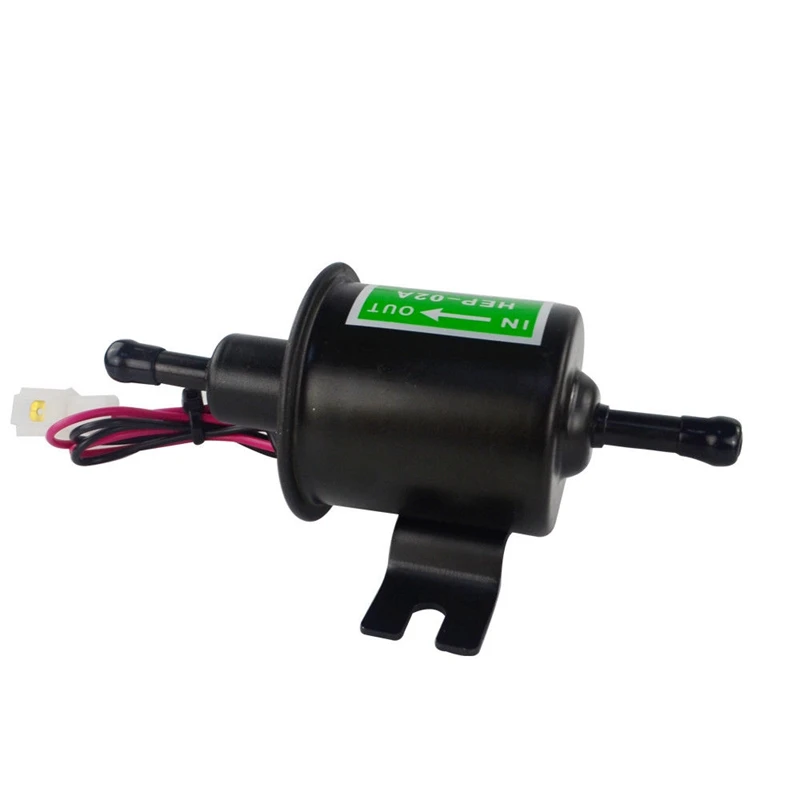 2X Universal 12V Heavy Duty Electric Fuel Pump Metal Solid Petrol Inline Fuel Pump Gasoline Transfer Pump 12 Volts