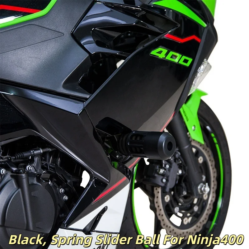 Spring‑Loaded Anti‑Fall Sliders Stainless Steel Radiator Guard Mod Parts For Kawasaki Ninja 500 Motorcycle Accessories