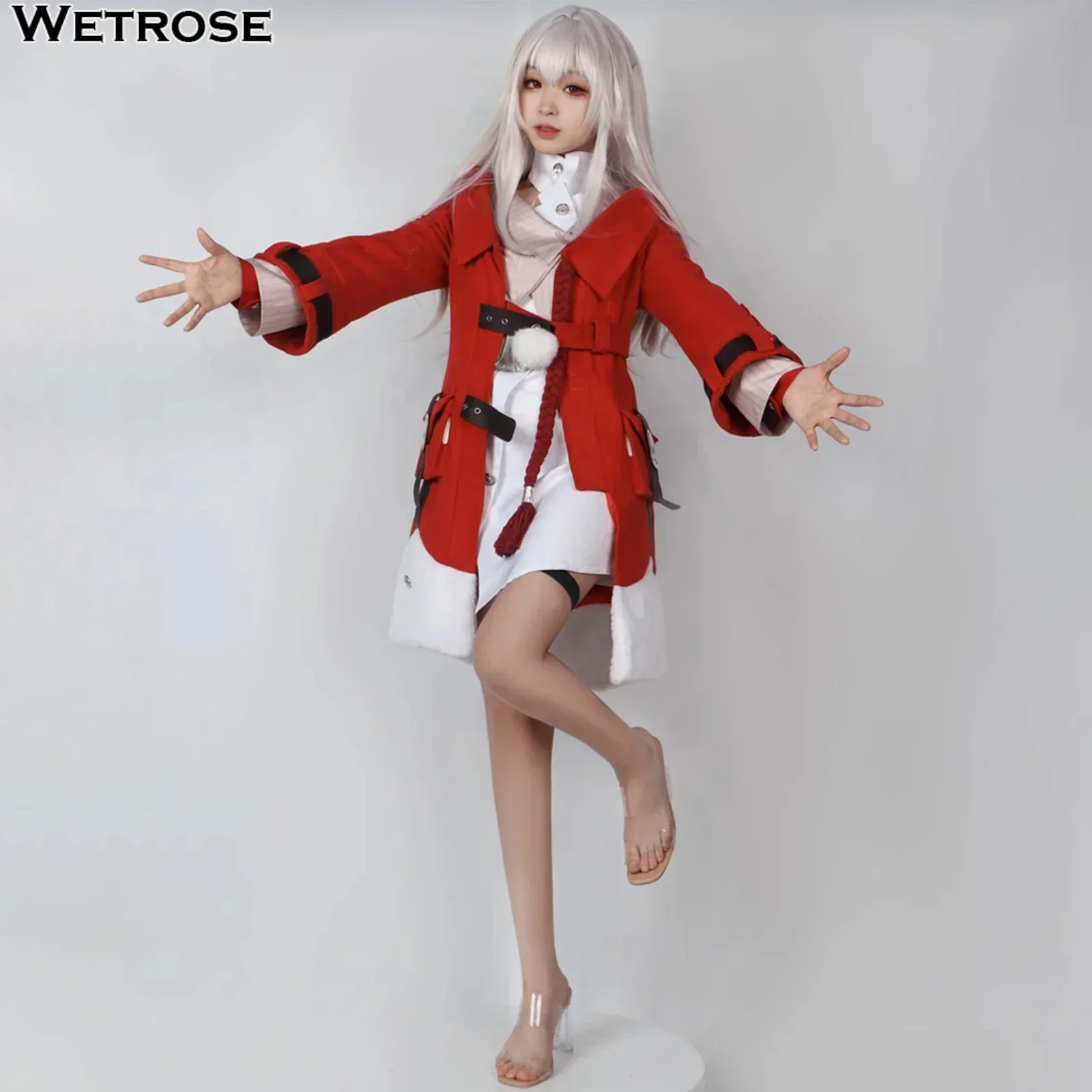 [Wetrose]Honkai:Star Rail Clara Cosplay Costumes  في الأسهم هونكاي ستار السكك الحديدية كلارا Kuraara تأثيري ازياء مجموعة كاملة أنيمي لعبة ملابس الحفلات هالوين سانتا عيد الميلاد