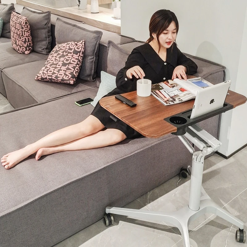 

Lifting computer table Standing pneumatic lifting table Movable sofa Lazy bedside desk Computer speech table