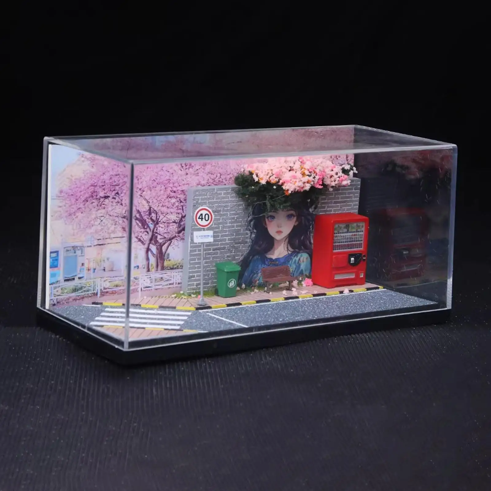 

Витрина для моделей автомобилей 1:64, аксессуар для гаража, диорама-диораматерия из АБС-пластика для полок или декора стола