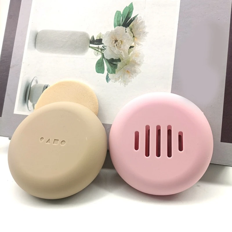 Silicone Powder Puff Case Premium Portable Makeup Sponge Storage for Travel Skin-Friendly Storage