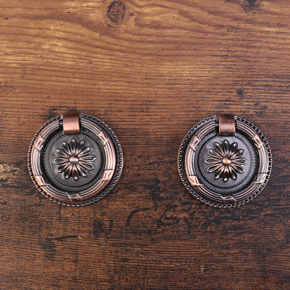 10 قطعة سبائك الزنك درج مقبض سحب النحاس المطبخ خزانة دولاب مقبض الباب معلقة حلقة سحب الأجهزة المناسب