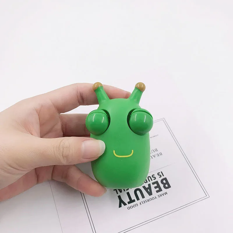 Jouet à presser en rafale de globe oculaire drôle, pincement d'oeil vert pour adultes et enfants, soulagement du Stress, Fidget, jouet de décompression créatif J143