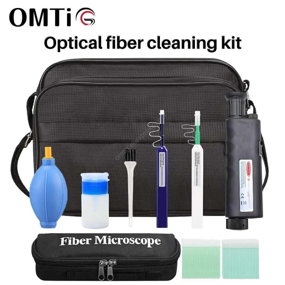 

OMTiG 8pcs/set Fiber Cleaning Tools Fiber Cleaning Kit Fiber Optic FTTH Tool Kit Network Testing Tool