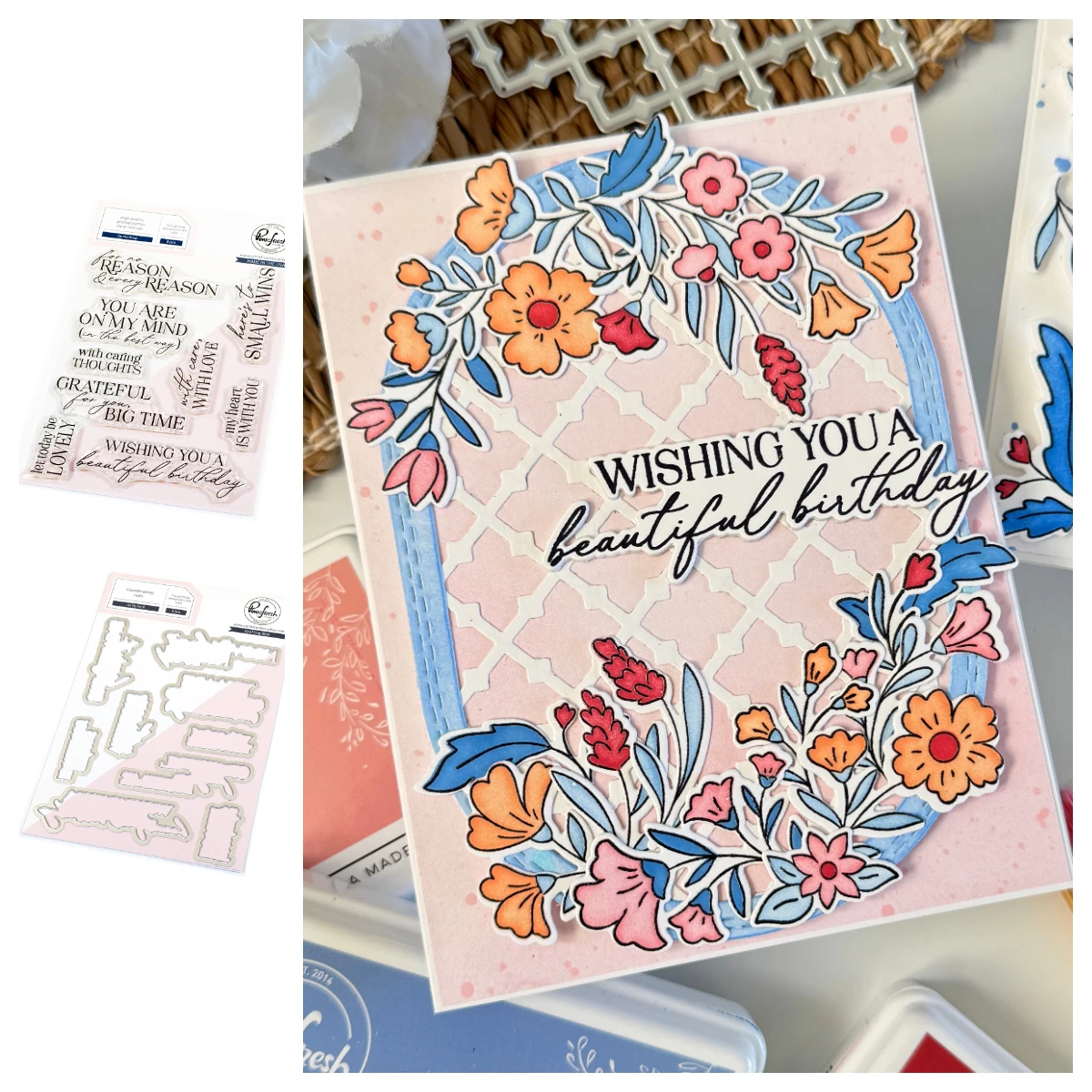 

On My Mind Delicate Details Full Release Bundle Wildflower Petal Dies Stamps DIY Scrapbooking Card 2025 New Dies and Stamps Set