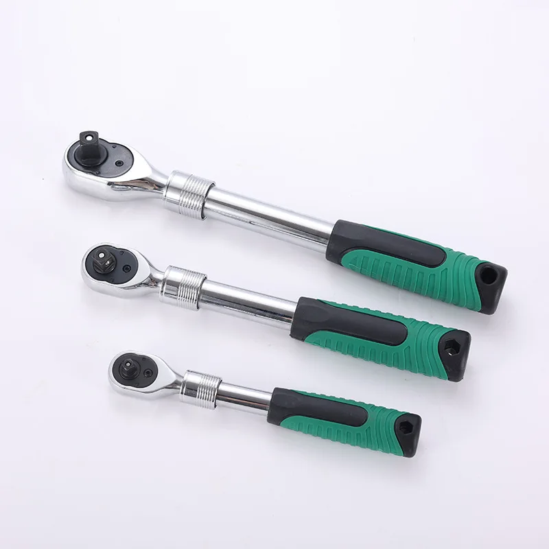2025 مفتاح ربط سريع لتلميع الكروم، 72 سنًا، نموذج تلسكوبي، أداة إصلاح السيارات