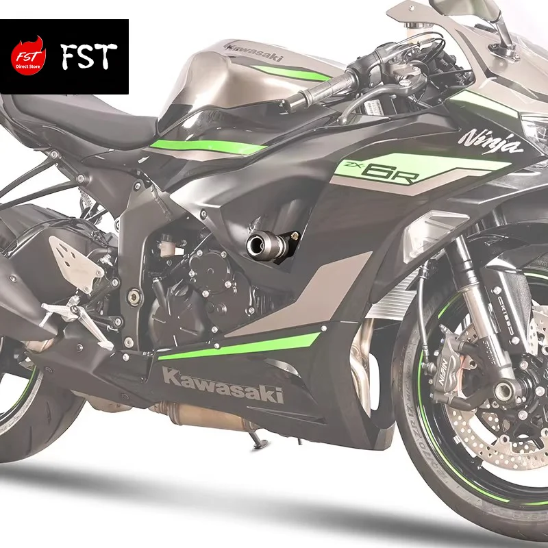 Crash Bars For Kawasaki Ninja ZX-6R & ZX636 2024-2026, Engine Guard With Anti-Fall Sliders, Stunt Bumper Protector Accessories