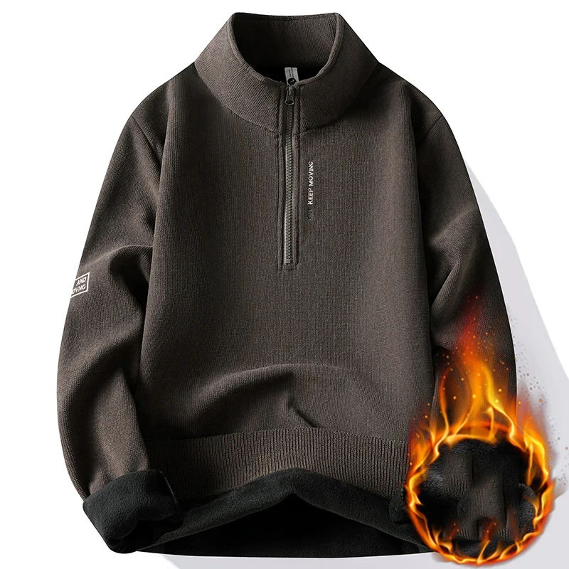 Men's Sweat-shirt Knit Autumn Streetwear Men's Clothing Male Sweater For Men Fashion Pullovers Casual Hombre Warm Solid Spring