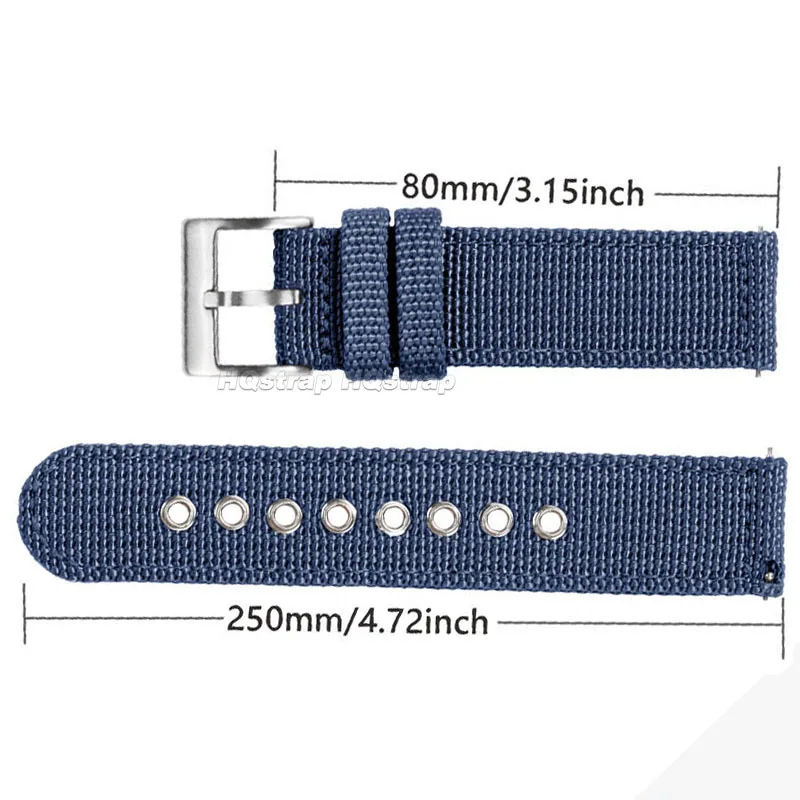 Cinturino in nylon 18mm 20mm 22mm cinturino in tela cinturino sportivo morbido e confortevole cinturino di ricambio universale a sgancio rapido