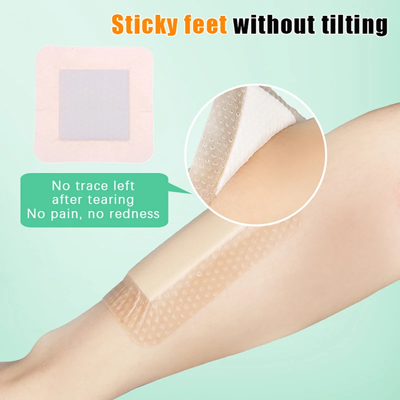 تضميد رغوة السيليكون - رقعة جروح معقمة ومقاومة للماء لراحة الضغط، معبأة بشكل فردي