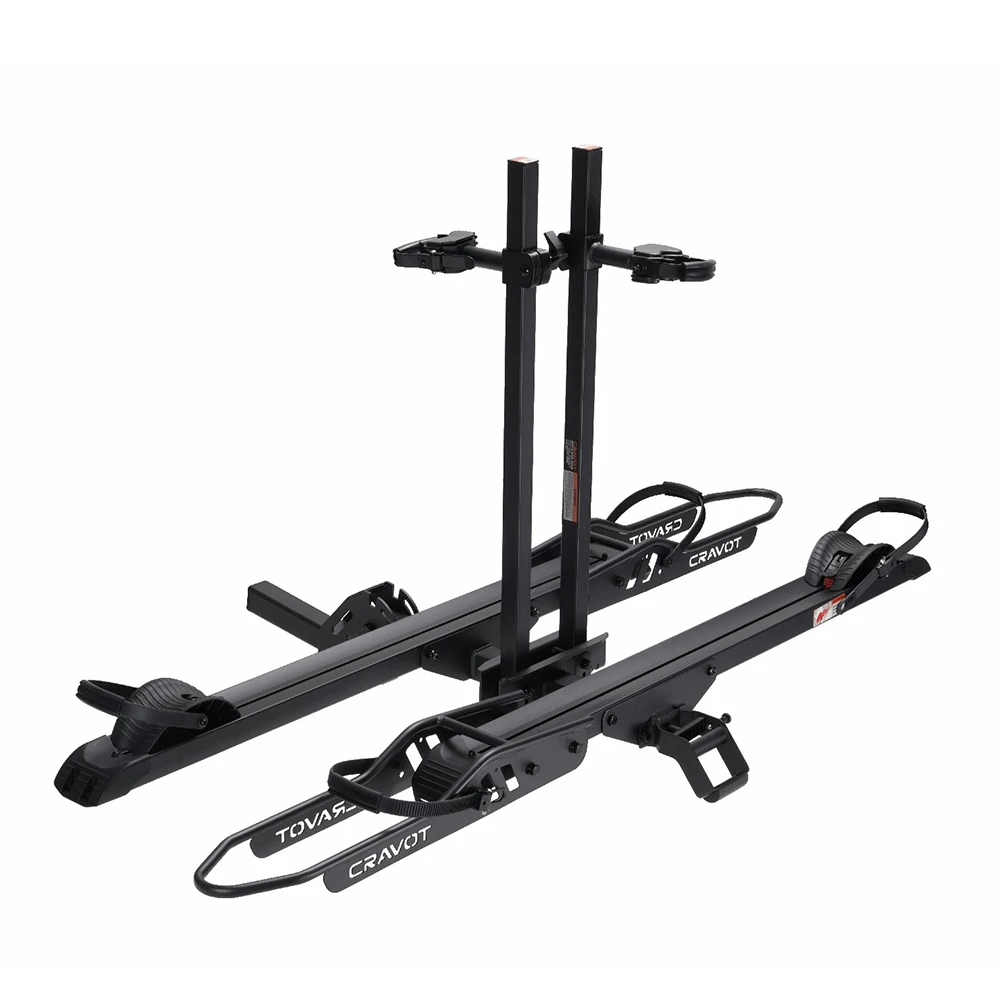 Three-Point Fixed Bicycle Rack with Foldable Base Cargo Bracket & Narrow Tire Rack Easy to Flip Down