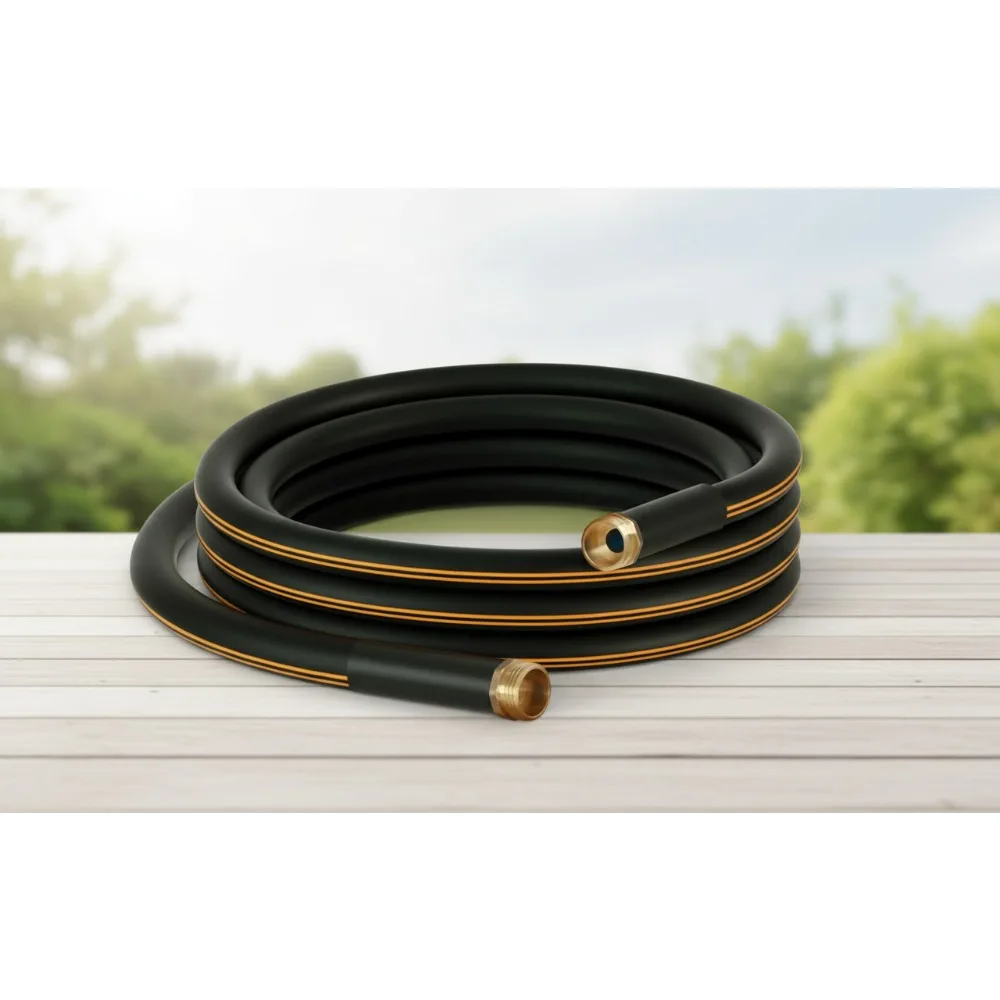 

Heavy Duty 20ft Garden Hose with Brass Connectors - Flexible Water Hose for Outdoor Gardening & Cleaning