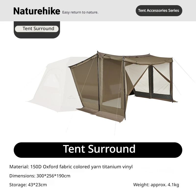 Naturehike Village 13 NEO Camping Tent Accessoires Benodigdheden Achterklepconnector & Tentomranding & TPU-deur & Cloud Realm Tentconnector