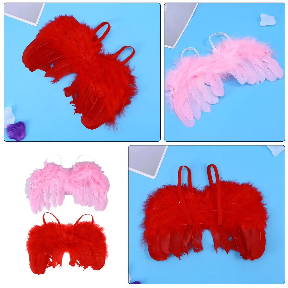

2Pcs Wings Soft Lightweight Durable Cosplay Wings Props Newborn Photography Infant Photo Props