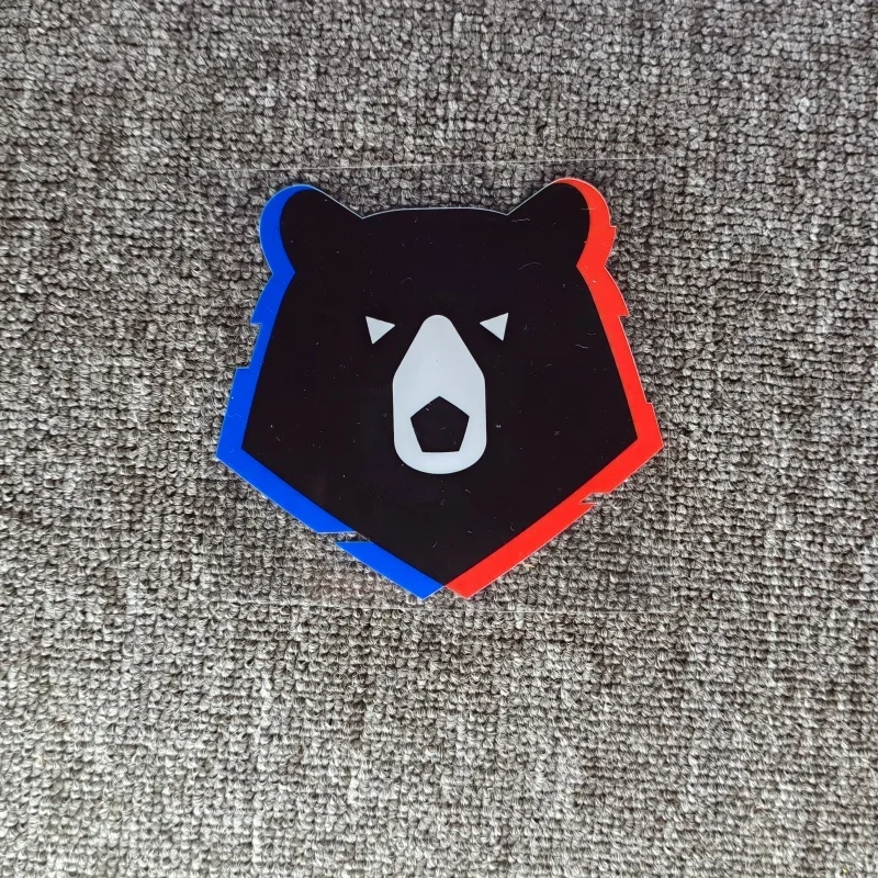 D2 Crystal Label UV Transfer Vinyl Decals Polar Bear Pattern Car Stickers Russian Football Championship Decor for Phone Tablet