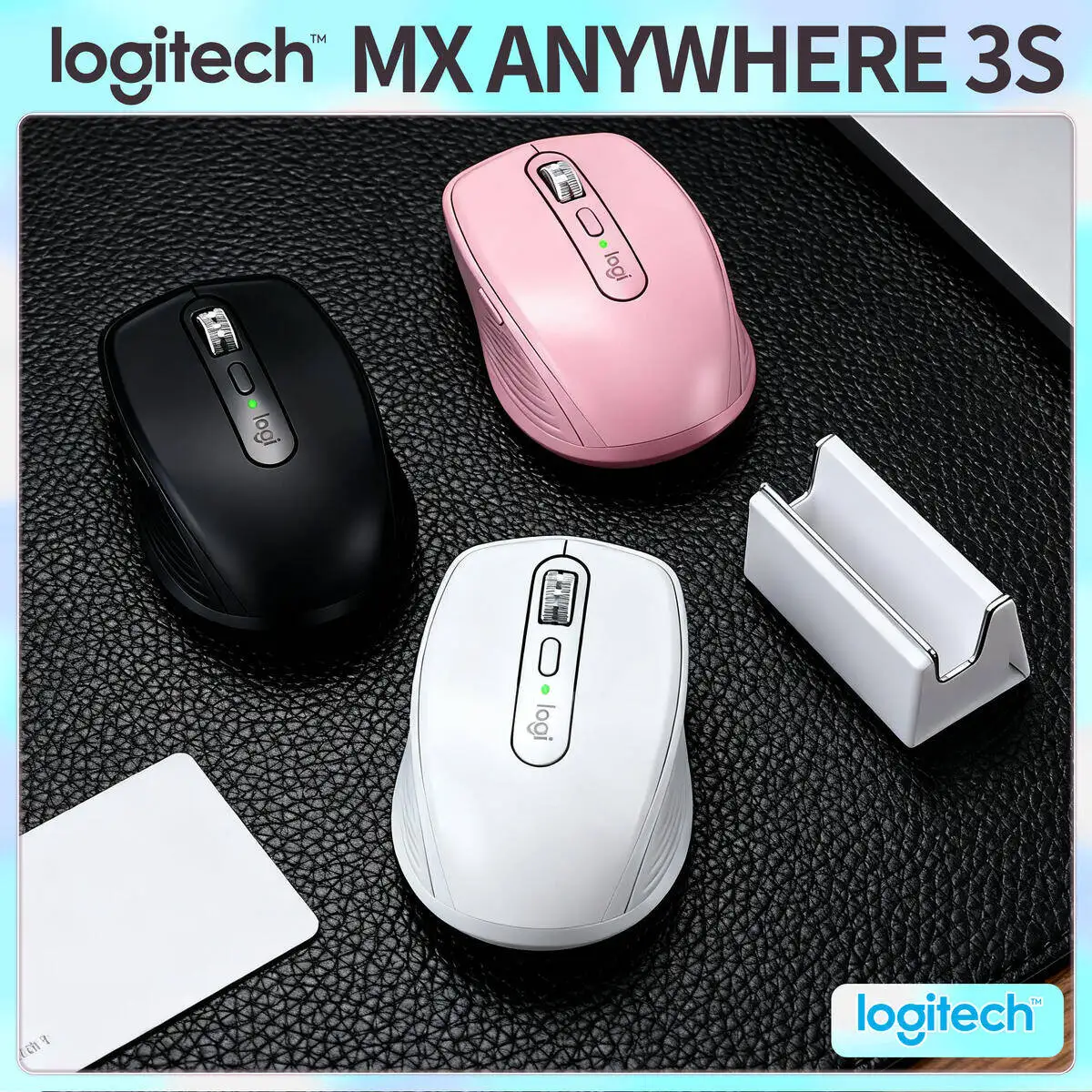 

Logitech MX Anywhere 3S Wireless Mouse for Teachers Classroom Use Lightweight Compact