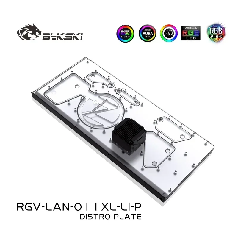 BYKSKI Front Acrylic Distro Plate /Board Reservoir for LIANLI O11 Dynamic XL Computer Case /Water Cooling System/Combo DDC Pump