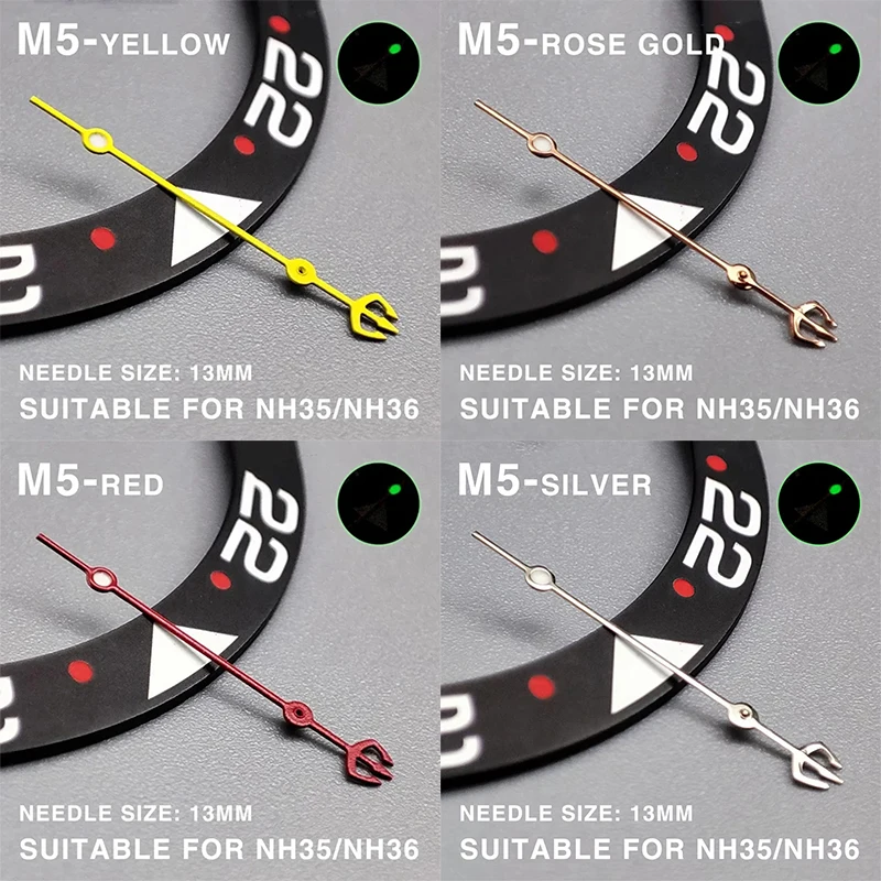 Gemodificeerde Accessoires Horloge Hand Voor Nh35 Mechanische Beweging Seconden Horloge Handen Geschikt Voor Nh35/Nh36/4r/7S Horloge Reparatie Deel