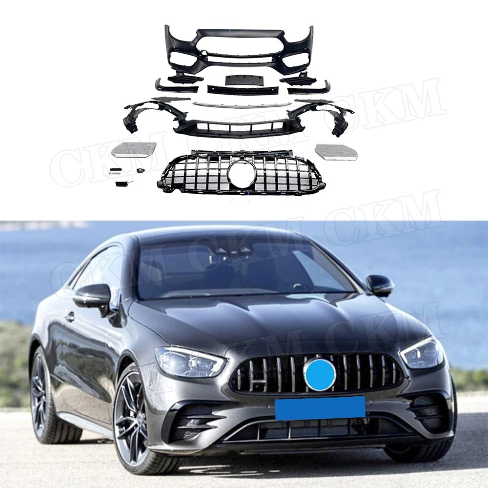 

CKMUUER PP Material For Mercedes Benz W213 E260 E300 E350 Refit E63S AMG Style 2021 Car Body Kits Front Bumper Body Kits Girll