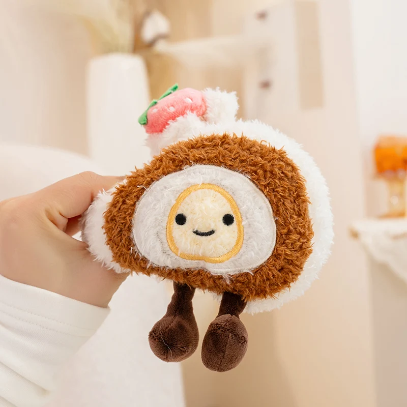 Colección de juguetes de peluche de postre suave, bonito pastel, muñecos de peluche suizos, bolso Adorable, abalorio y decoración del hogar, regalos de cumpleaños, decoración del hogar