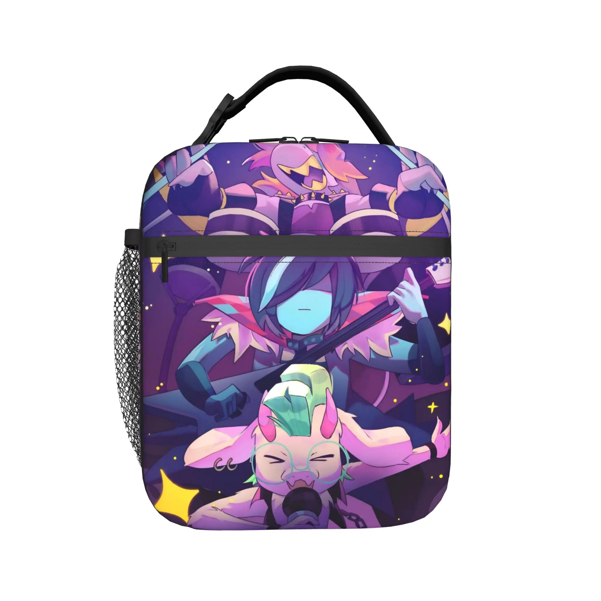 Deltarunes Ralsei Kris Susie Insulated Lunch Bag Cooler Bag Reusable,Meal Container Video Game Leakproof Tote Lunch Box