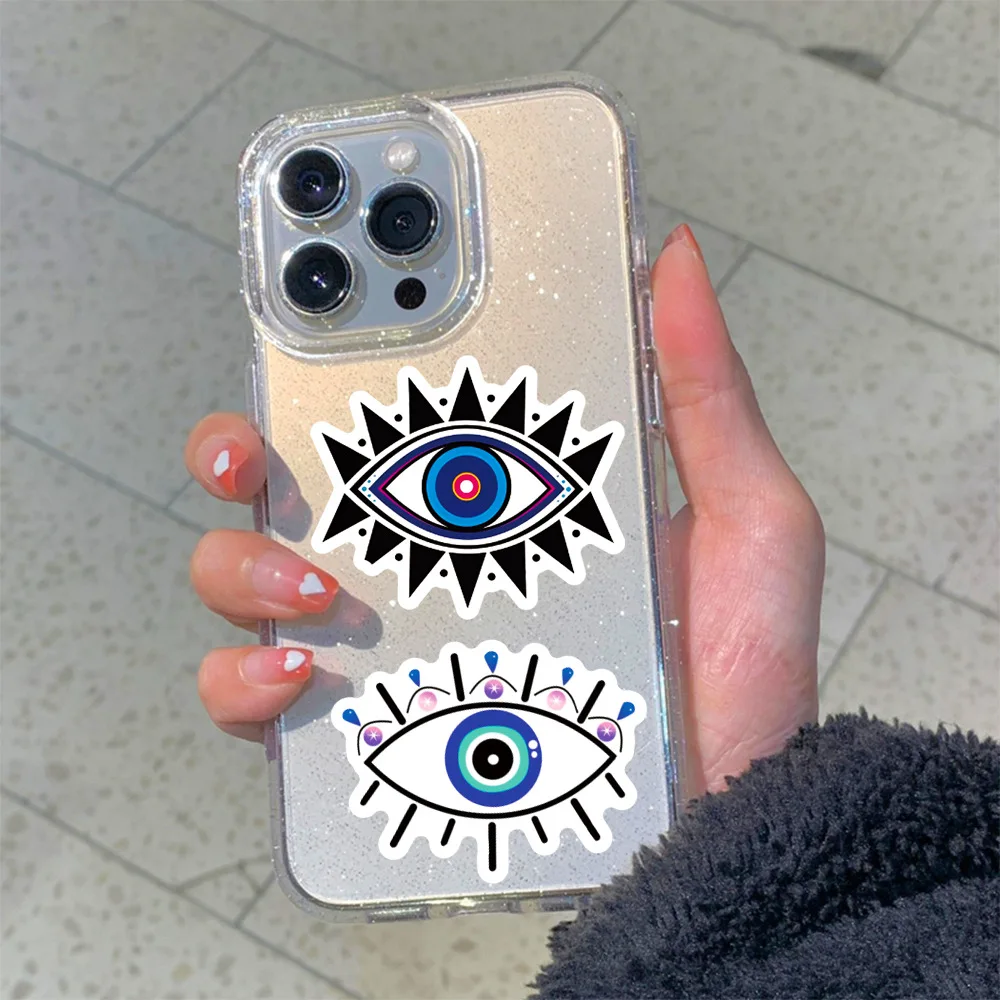 10/25/50pcs Aesthetic Evil Eyes Stickers Graffiti for DIY Scrapbooking Phone Laptop Guitar Suitcase Car Skateboard Helmet Bottle