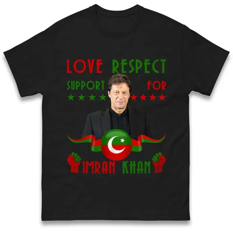 

Любовь уважения поддерживает футболку Imran Khan Pti