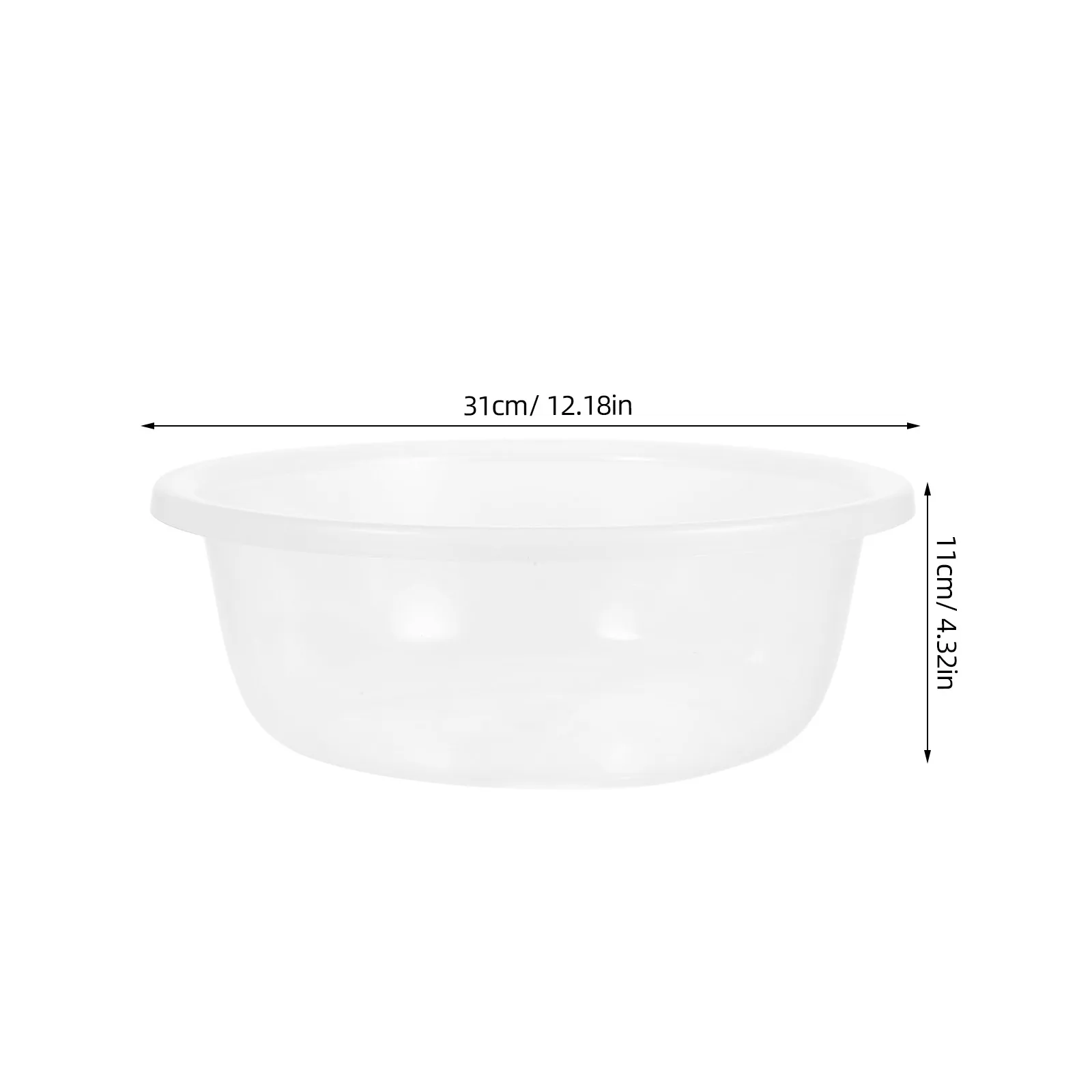 Transparent Wash Basin for Kids Large Capacity Smooth Edges Foot Bath Clear Face Basin Baby Bottle Washing Dish Laundry Tub Kids